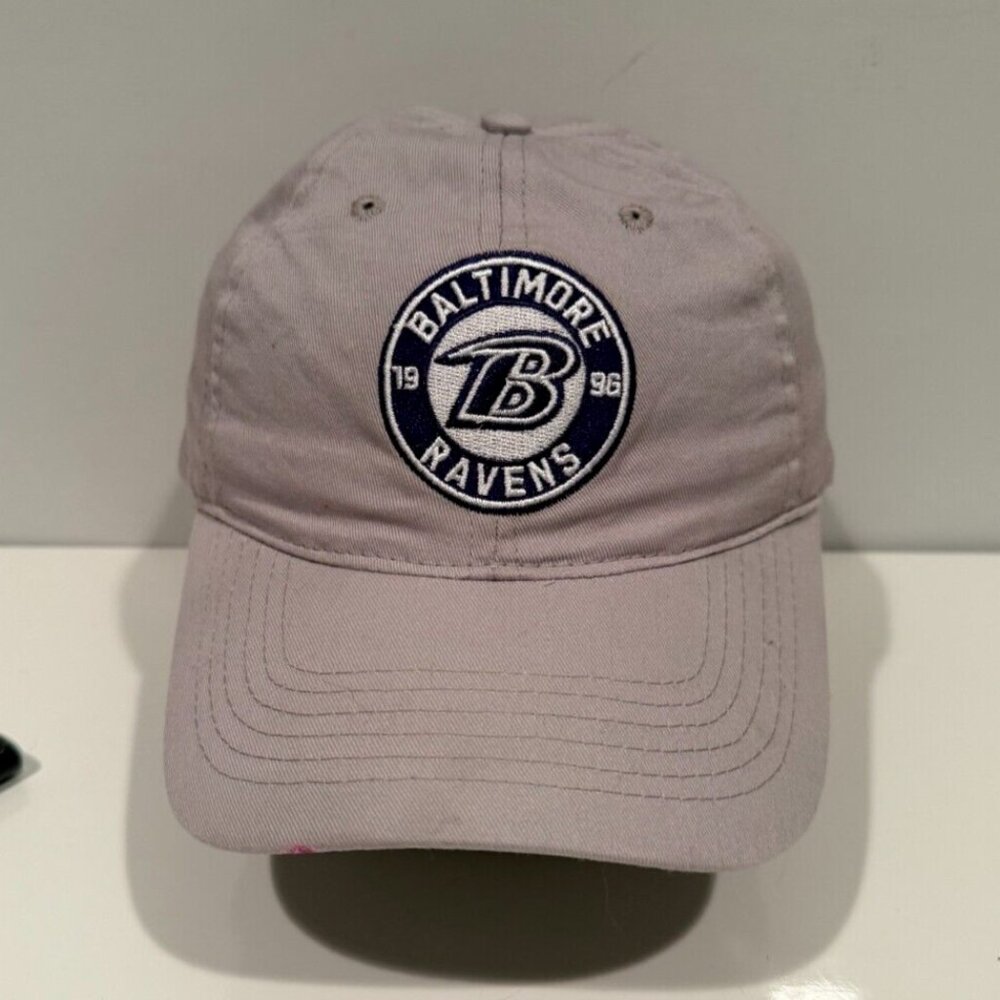 Baltimore Ravens Unbranded Dadhat Strapback Adjustable Cotton Cap Hat Gray